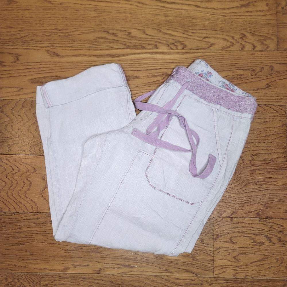 Hei Hei Linen Pants Pale Lavender Size 27